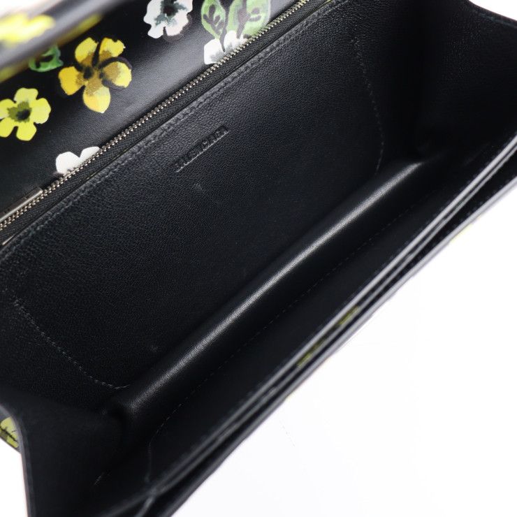 Balenciaga Gossip BAG SML Shoulder Bag 674693 Leather Black Multicolor Silver