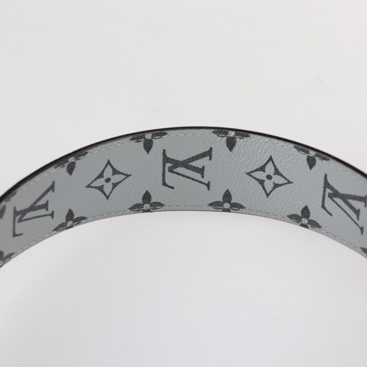 Louis Vuitton Messenger PM Shoulder Bag M43859 PVC Leather Silver Black