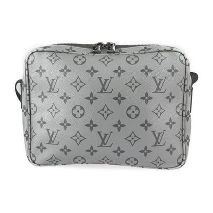 Louis Vuitton Messenger PM Shoulder Bag M43859 PVC Leather Silver Black