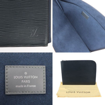Louis Vuitton Pochette Jules GM Second Bag M64154 Leather Blue Marline Silver