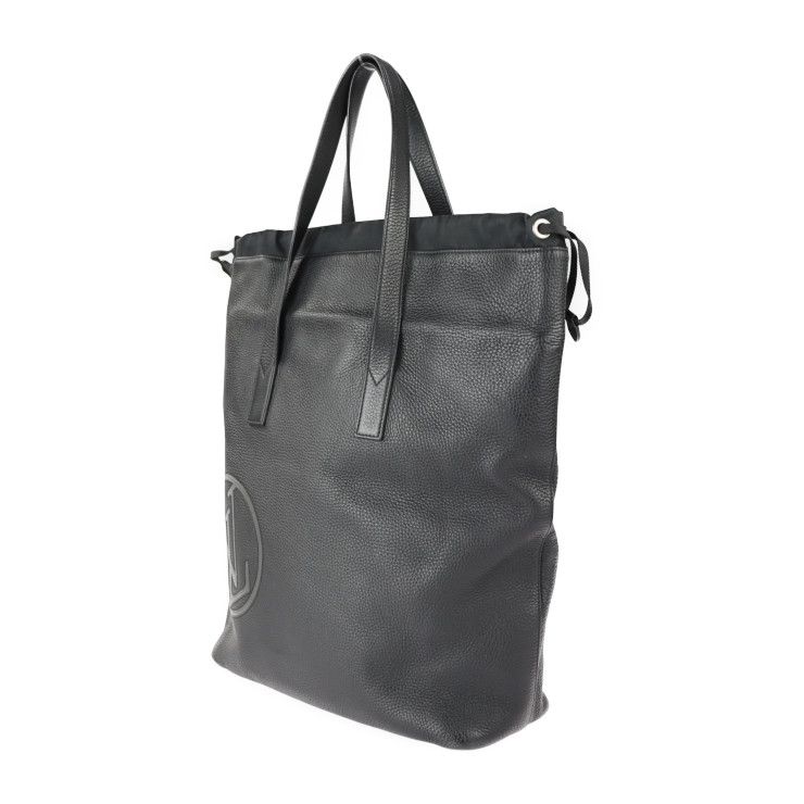 Louis Vuitton Cabas Light Tote Bag M55000 Taurillon Leather Black Silver