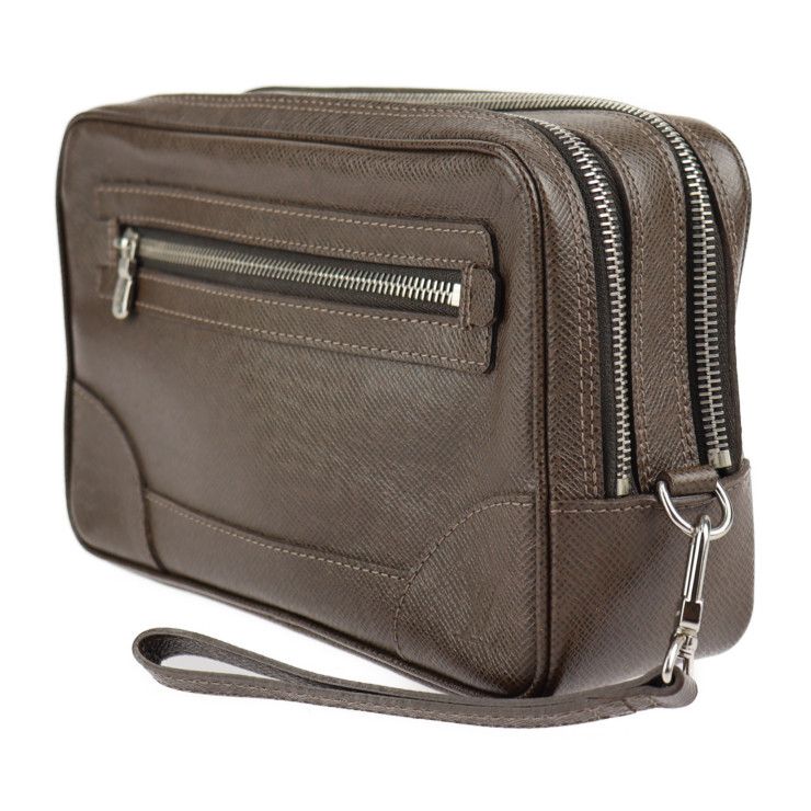 Louis Vuitton Pavel Second Bag M31148 Leather Grizzly Brown Silver Hardware
