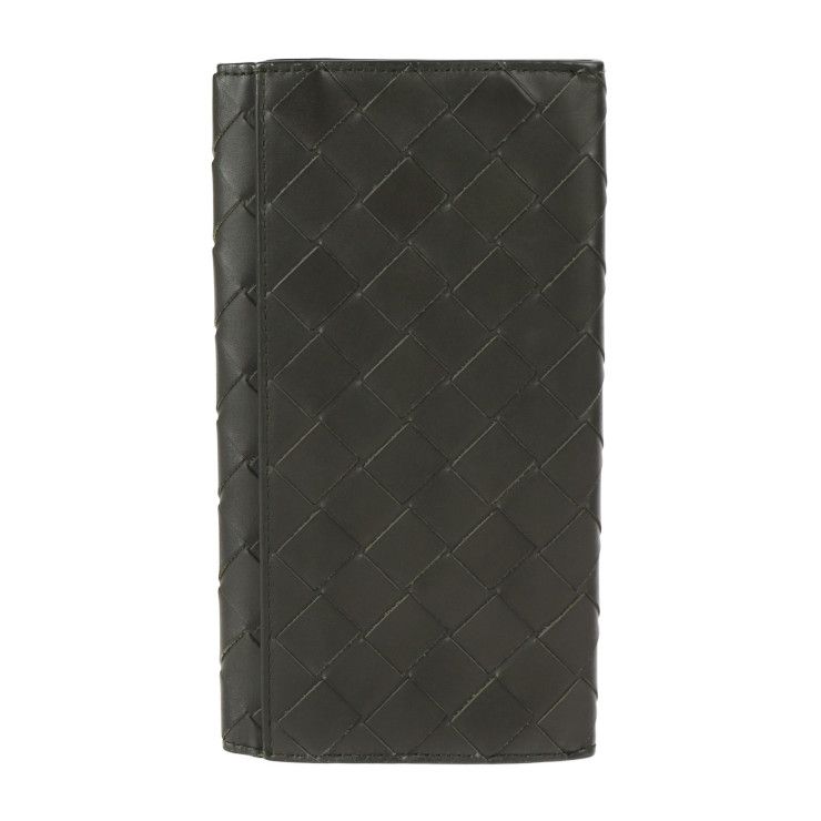 Bottega Veneta Bottega Veneta Bifold Wallet 635567 Leather Black Pink Intrecciat