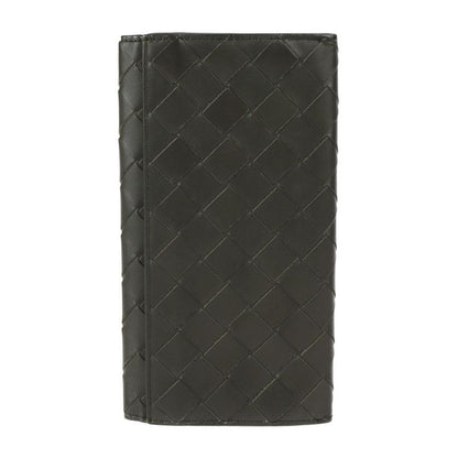 Bottega Veneta Bottega Veneta Bifold Wallet 635567 Leather Black Pink Intrecciat