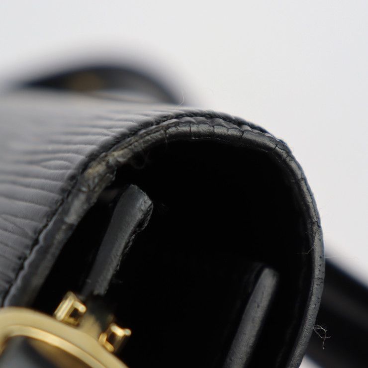 Louis Vuitton Free Run Shoulder Bag M52402 Leather Black Gold Hardware Epi