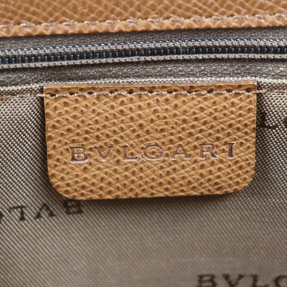Bvlgari Bulgari Shoulder Bag - Leather Brown Gold Hardware Bulgari Pochette