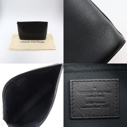 Louis Vuitton Pochette Cosmos Second Bag M63268 Leather Black Dark Infini Ti