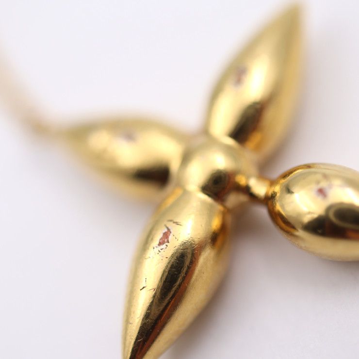 Louis Vuitton Bracelet Louisette Bracelet M00372 Metal Gold Flower Viton