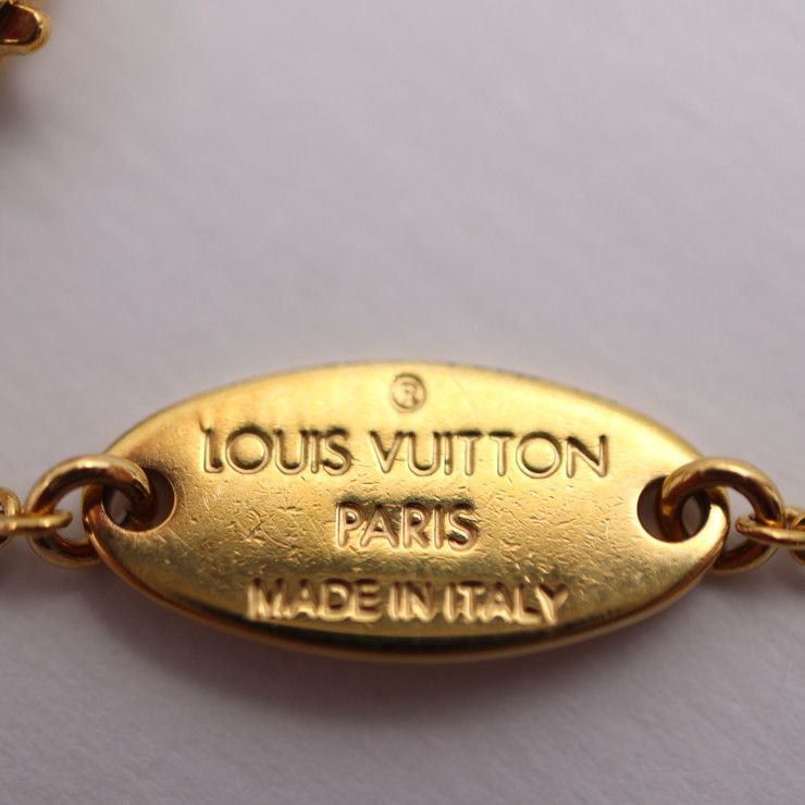 Louis Vuitton Bracelet Louisette Bracelet M00372 Metal Gold Flower Viton