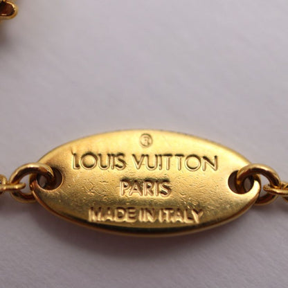 Louis Vuitton Bracelet Louisette Bracelet M00372 Metal Gold Flower Viton