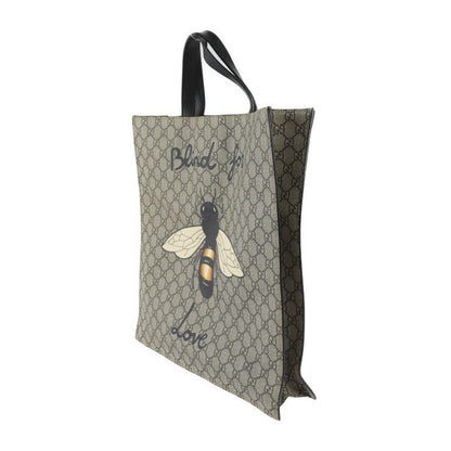 Gucci Bee Print Bee Print Tote Bag Tote Bag 450950 PVC Leather Beige Brown