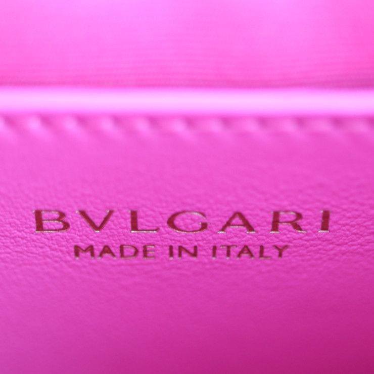 Bvlgari 2WAY Mini Tote Handbag 292318 Calfleather Pinkish Gold Hardware