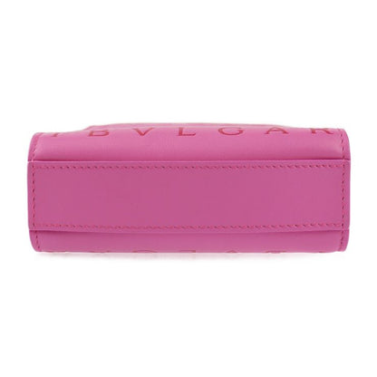 Bvlgari 2WAY Mini Tote Handbag 292318 Calfleather Pinkish Gold Hardware