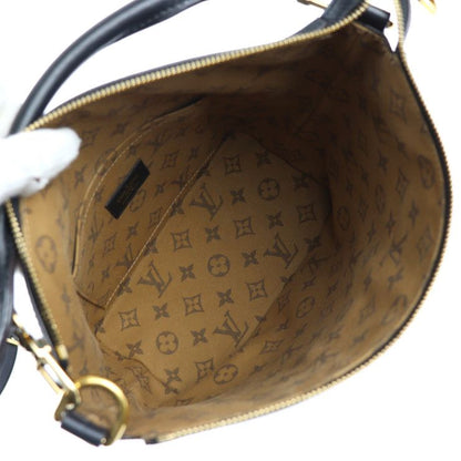 Louis Vuitton Cruiser PM Handbag M57934 Calf Leather Black Gold Hardware 2WAY