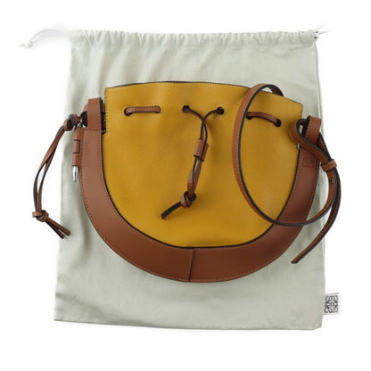 Loewe Horseshoe Small Shoulder Bag A826303x03 Calf Leather Yellowish Brown