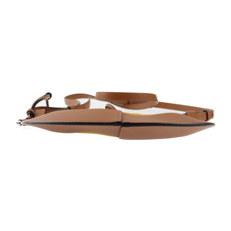 Loewe Horseshoe Small Shoulder Bag A826303x03 Calf Leather Yellowish Brown