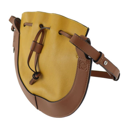 Loewe Horseshoe Small Shoulder Bag A826303x03 Calf Leather Yellowish Brown