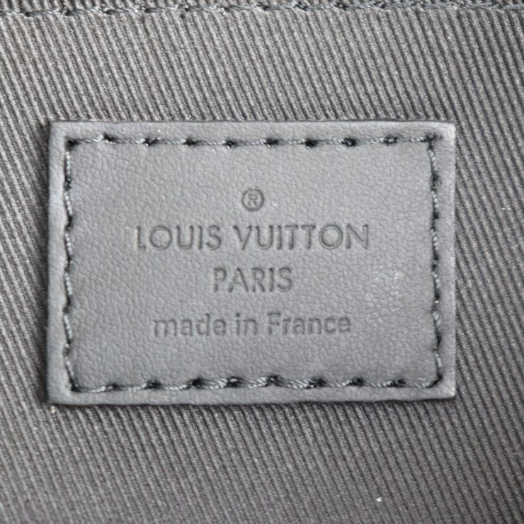 Louis Vuitton Monogram Porochon Shoulder Bag M59927 Taurillon Leather Gray X