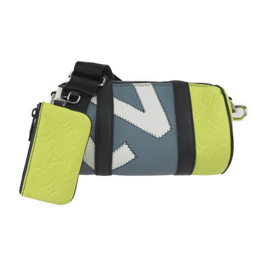 Louis Vuitton Monogram Porochon Shoulder Bag M59927 Taurillon Leather Gray X