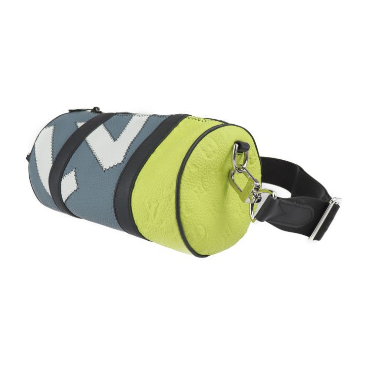 Louis Vuitton Monogram Porochon Shoulder Bag M59927 Taurillon Leather Gray X