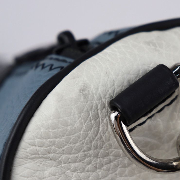 Louis Vuitton Monogram Porochon Shoulder Bag M59927 Taurillon Leather Gray X