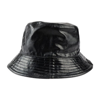 Gucci Hat 760144 Nylon Cotton Black GG Crystal Hat Bucket Hat