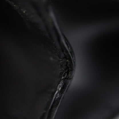 Cartier Tradition Must Line Business Bag Leather Black Silver Hardware Briefcase