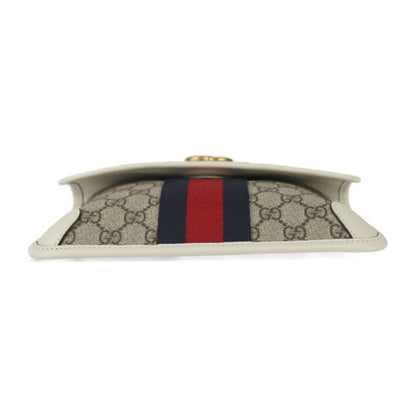 Gucci GG Small Belt Bag Waist Bag 674081 GG Supreme Canvas Leather Beige White