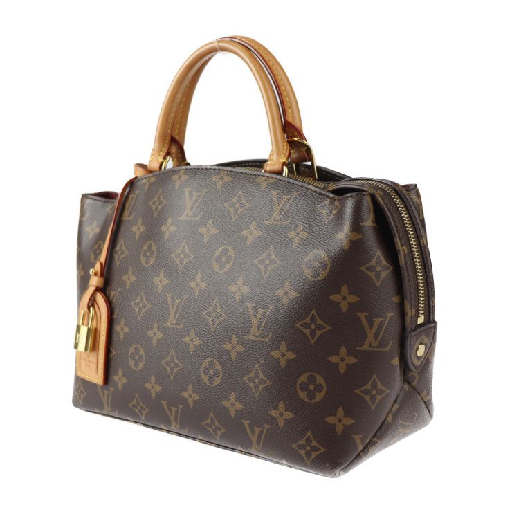 Louis Vuitton Petit Palais PM Handbag M45900 PVC Leather Brown Gold Hardware