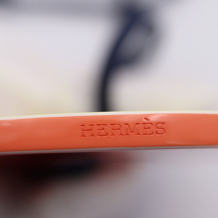 Hermes Necklace - Lacquered Wood Yellowish Orange Chaine D'ancre Pendant