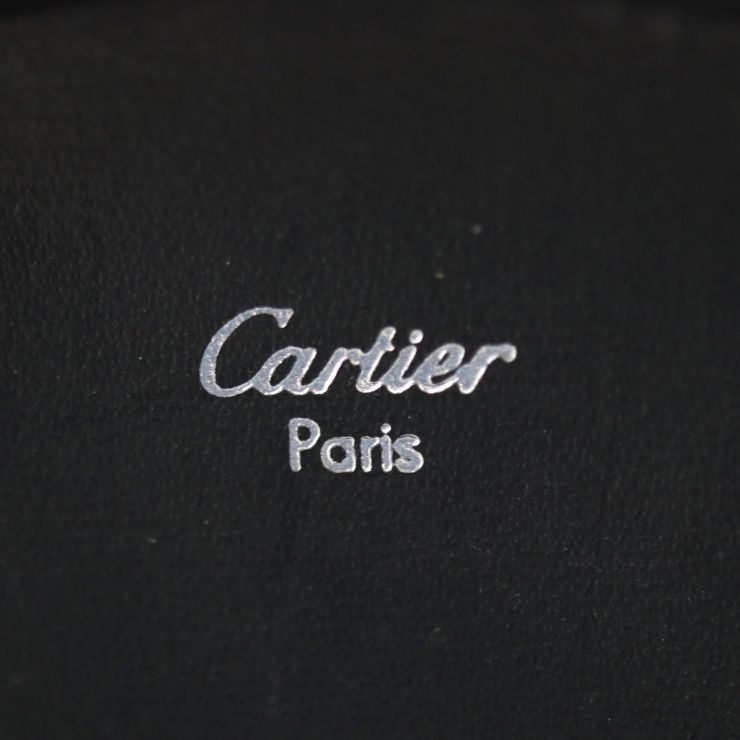 Cartier Coin Case L3000129 Calf Leather Black Silver Hardware Pasha Coin Purse