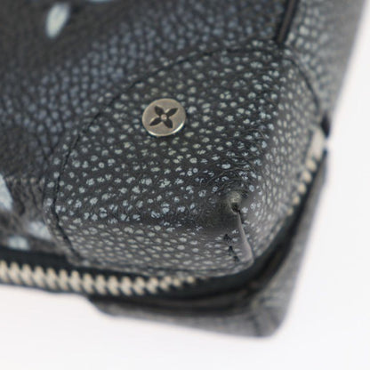 Louis Vuitton Soft Trunk Wallet Shoulder Bag M81776 Leather Black Silver