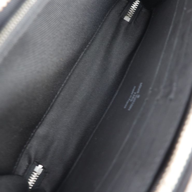 Louis Vuitton Soft Trunk Wallet Shoulder Bag M81776 Leather Black Silver