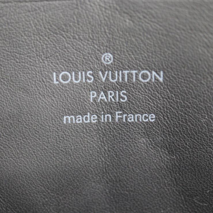 Louis Vuitton Soft Trunk Wallet Shoulder Bag M81776 Leather Black Silver