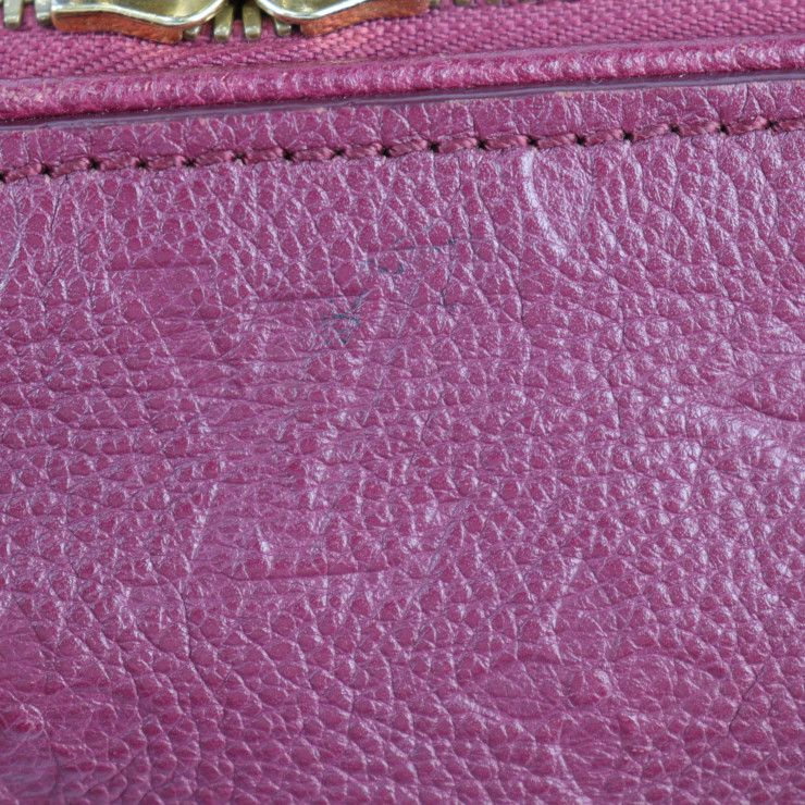 Louis Vuitton Speedy Bandoliere 25 Handbag M40764 Leather Aurore Gold Hardware