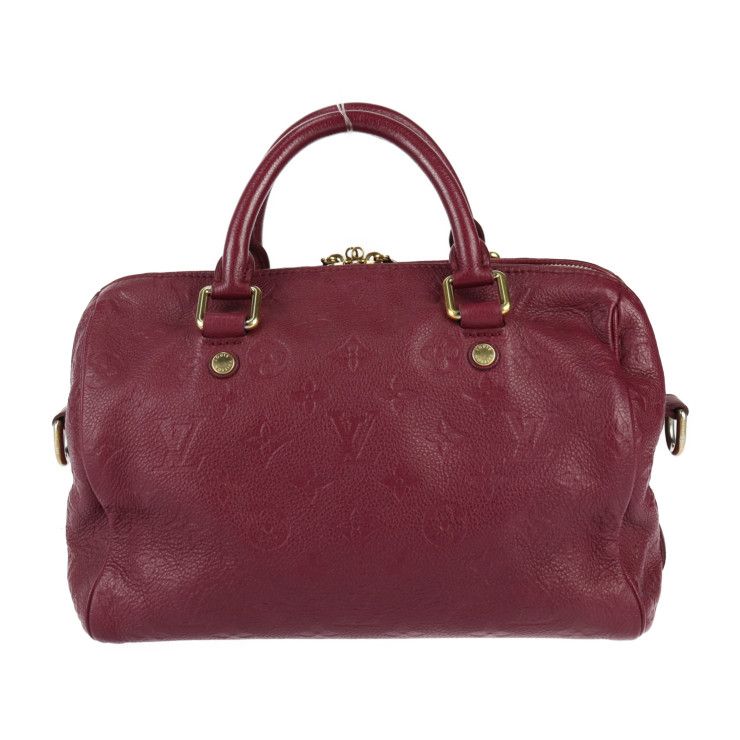 Louis Vuitton Speedy Bandoliere 25 Handbag M40764 Leather Aurore Gold Hardware