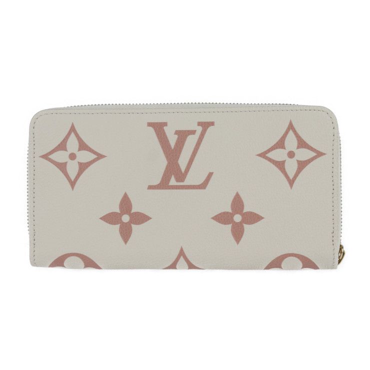 Louis Vuitton Zippy Wallet Long Wallet M81914 Monogram Empreinte Cream Rose