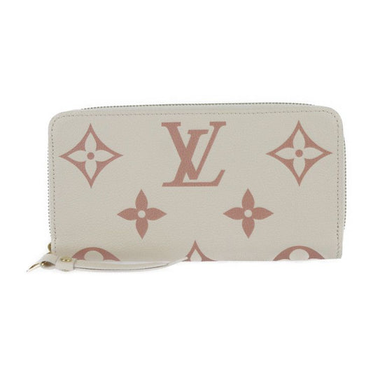 Louis Vuitton Zippy Wallet Long Wallet M81914 Monogram Empreinte Cream Rose