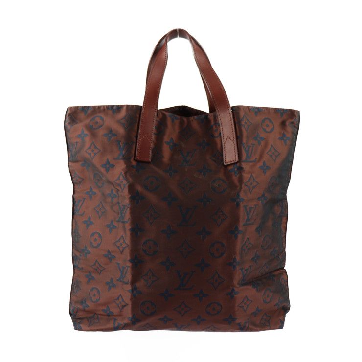 Louis Vuitton Cabas Escapade Tote Bag M56710 Nylon Leather Brown Monogram With