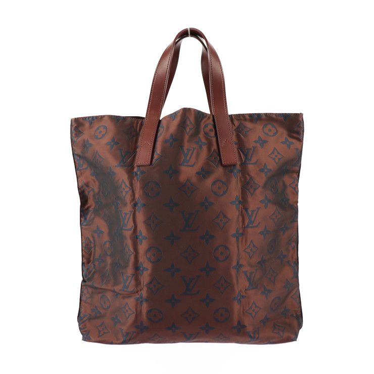 Louis Vuitton Cabas Escapade Tote Bag M56710 Nylon Leather Brown Monogram With