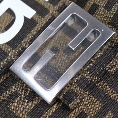 Fendi Baguette Fall Double Handbag 8bh418 AR2F Canvas Beige Brown Zucca 2WAY