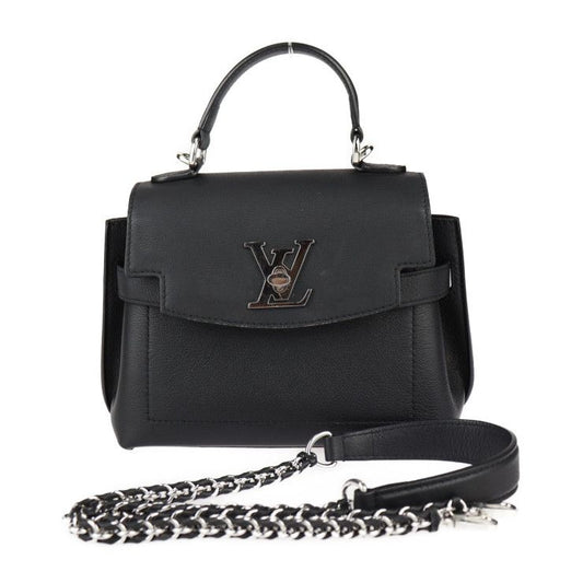 Louis Vuitton Lock Me Ever Mini Handbag M20997 Grain Calfleather Black Silverhar