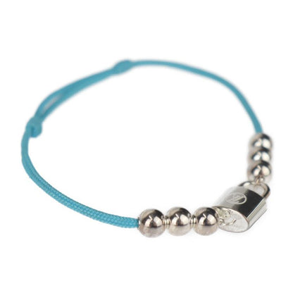 Louis Vuitton Lockit Beaded Bracelet Q05785 Recycled Polyester And Ag925 Blue