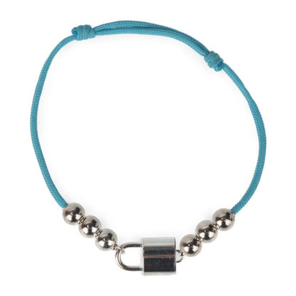 Louis Vuitton Lockit Beaded Bracelet Q05785 Recycled Polyester And Ag925 Blue