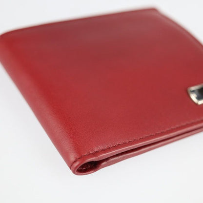 Gucci Compact Wallet Fold Wallet 322134 Leather Bordeaux Logo Plate