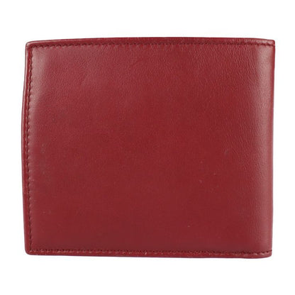 Gucci Compact Wallet Fold Wallet 322134 Leather Bordeaux Logo Plate