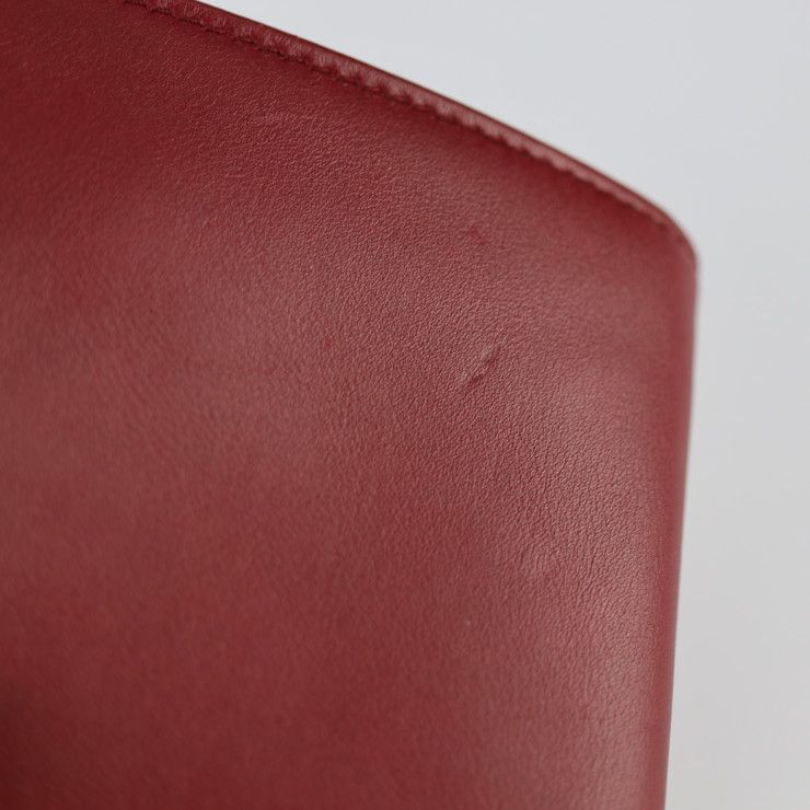 Gucci Compact Wallet Fold Wallet 322134 Leather Bordeaux Logo Plate