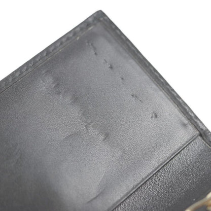 Bvlgari Bulgari Collezione Key Case 32439 PVC Coated Canvas Leather Gray Black
