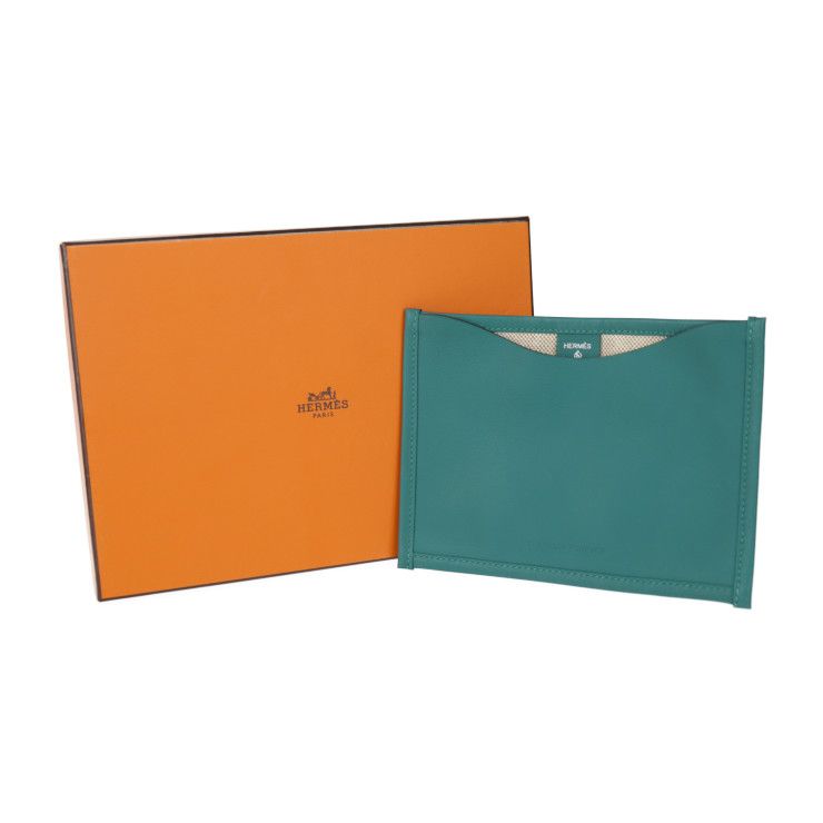 Hermes Flaneur Forever Flaneur Forever Pouch - Vosuift Toile Ash Green Beige