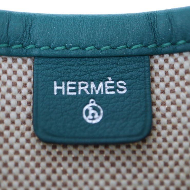 Hermes Flaneur Forever Flaneur Forever Pouch - Vosuift Toile Ash Green Beige
